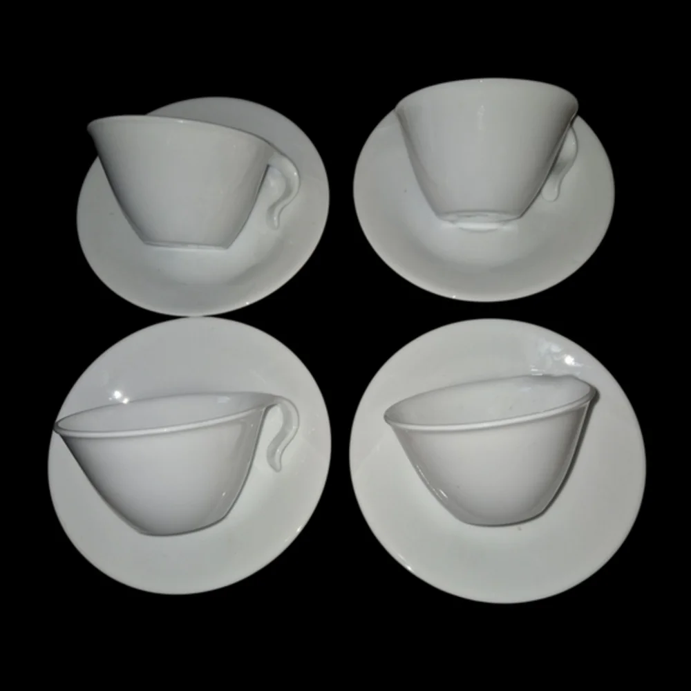 Vintage Corelle  hook handle Teacup and Saucer Custom Bundle Total 13